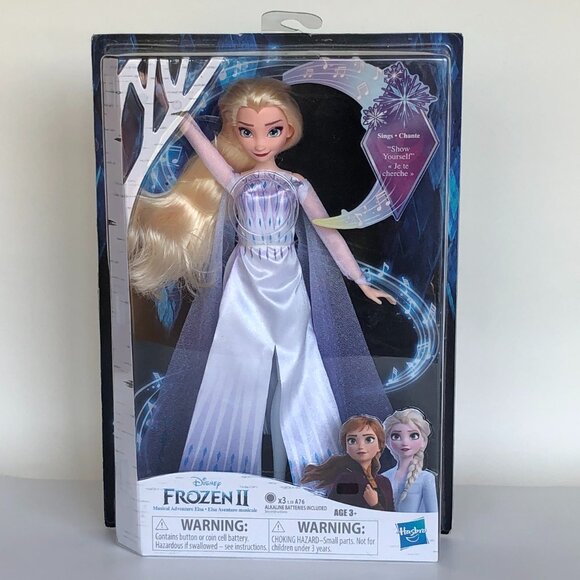 New in Box-Hasbro Disney Frozen 2  Musical Adventure Elsa Doll - Picture 4 of 13